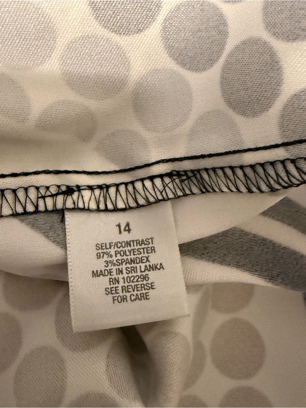 dressbarn Geometric Mini Dress in Black, White & Brown - Picture 4 of 5